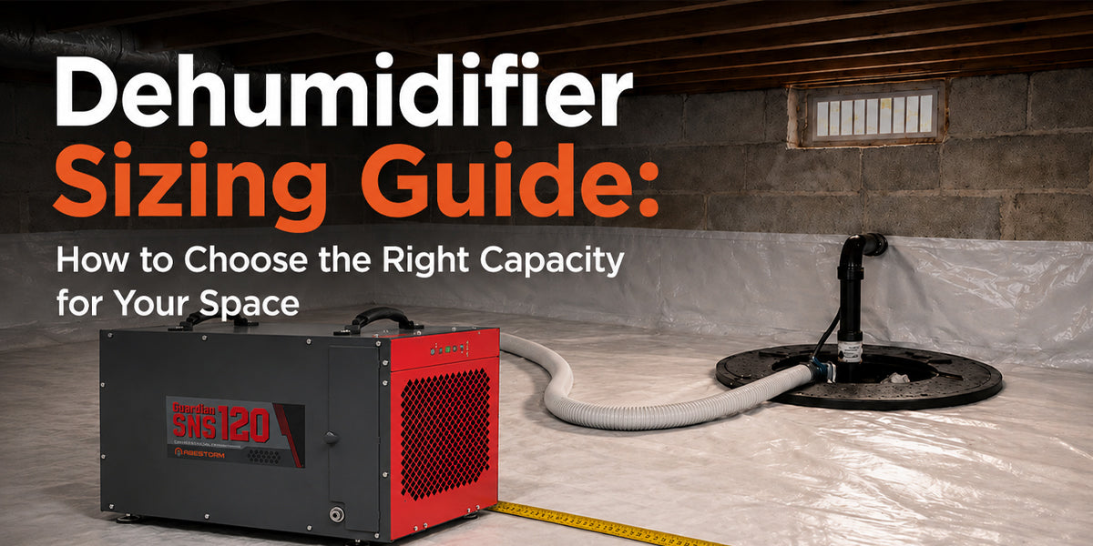 Dehumidifier Sizing Guide: How to Choose the Right Capacity for Your Space