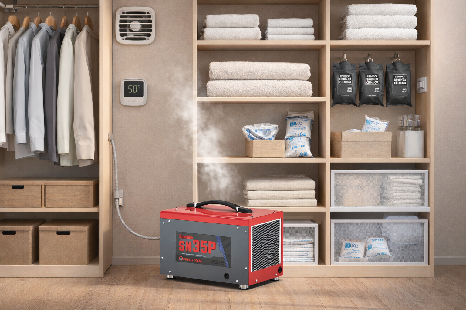 How to Keep Closets and Storage Rooms Dry and Odor-Free?