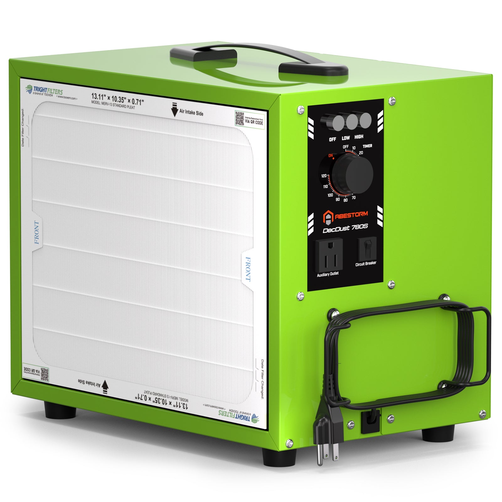 Abestorm 780 CFM Portable Air Filtration System For Woodworking Shops | DecDust 780S