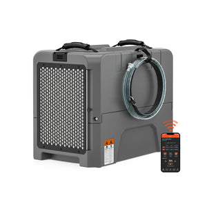 Abestorm 180 PPD 2,300 Sq.Ft Smart WIFI Commercial Dehumidifier with Pump and Drain Hose | Hurricane LGR85-Grey (wifi app not available now)