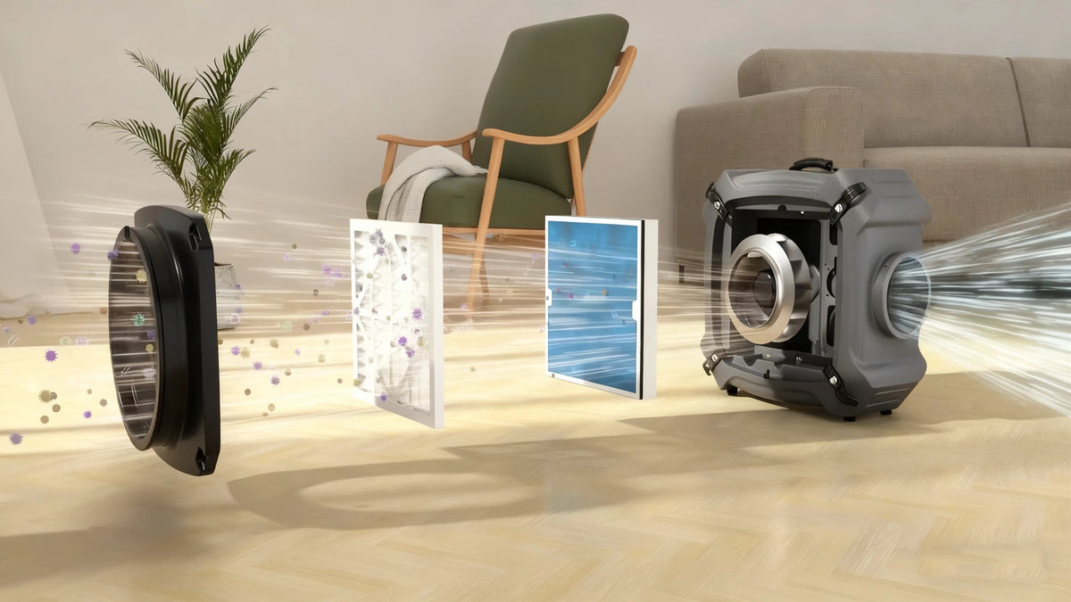 HEPA 550 Air Purifier 3-stage Filtration System Teardown