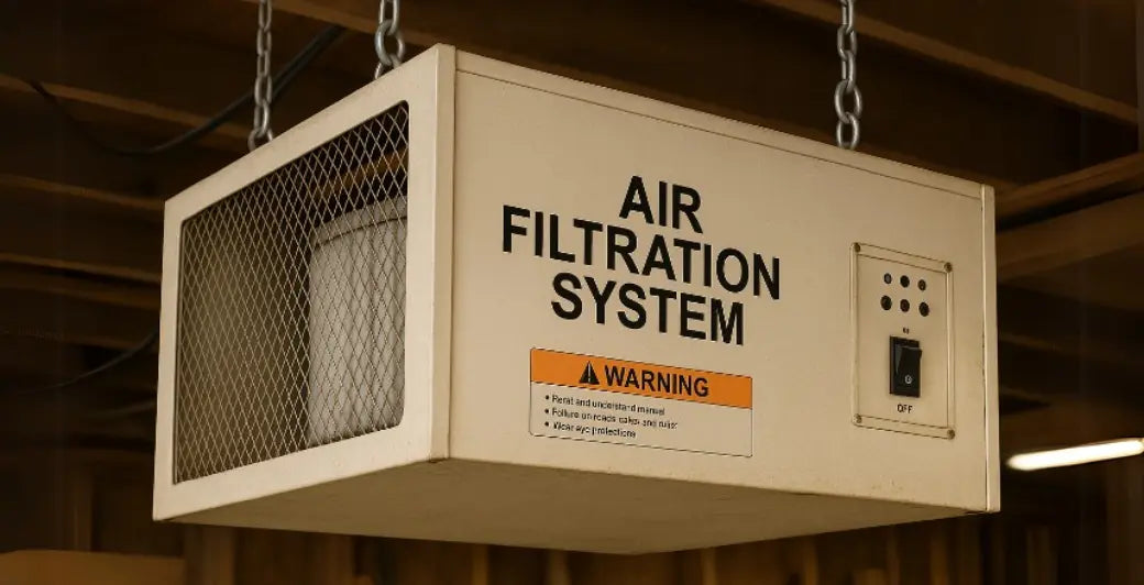 How to Hang Air Cleaners in Your Woodworking Shop for Cleaner, Safer Air