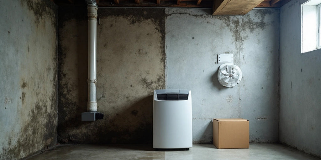 basement dehumidifier fan placement mold prevention