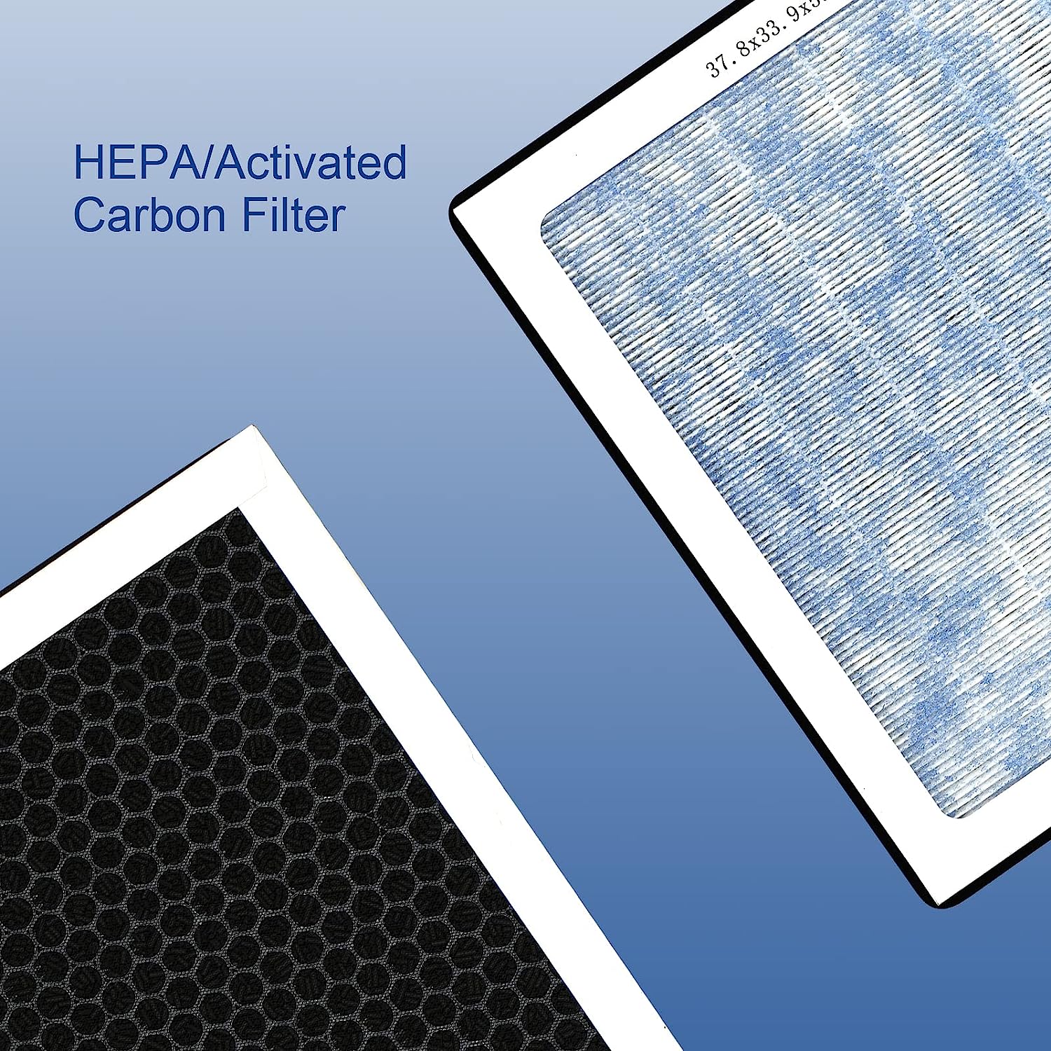 Abestorm HEPA/Activated Carbon Filter Replacement Set for HEPA UVIG Air Scrubber 3 Pack