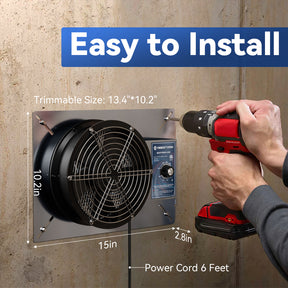 wall mounted bathroom ventilation fan
