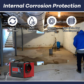 Abestorm 120 PPD Crawl Space Dehumidifier with Pump and Drain Hose | Guardian SN55S | Energy Star Certified
