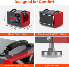 Abestorm 120 PPD Crawl Space Dehumidifier with Drain Hose for Basement | Guardian SN55S