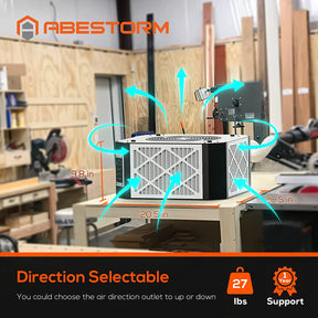 Abestorm 360 Degree Intake Air Filtration System Woodworking | DecDust 1350