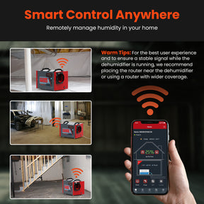 Abestorm 120 PPD Smart WIFI  Crawl Space Dehumidifier with Pump and Drain Hose | Guardian SNS65S