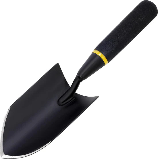 Digging Small Shovel, Heavy Duty Small Shovel Digging Tool, Carbon Steel Trowel with Rubberized Handle