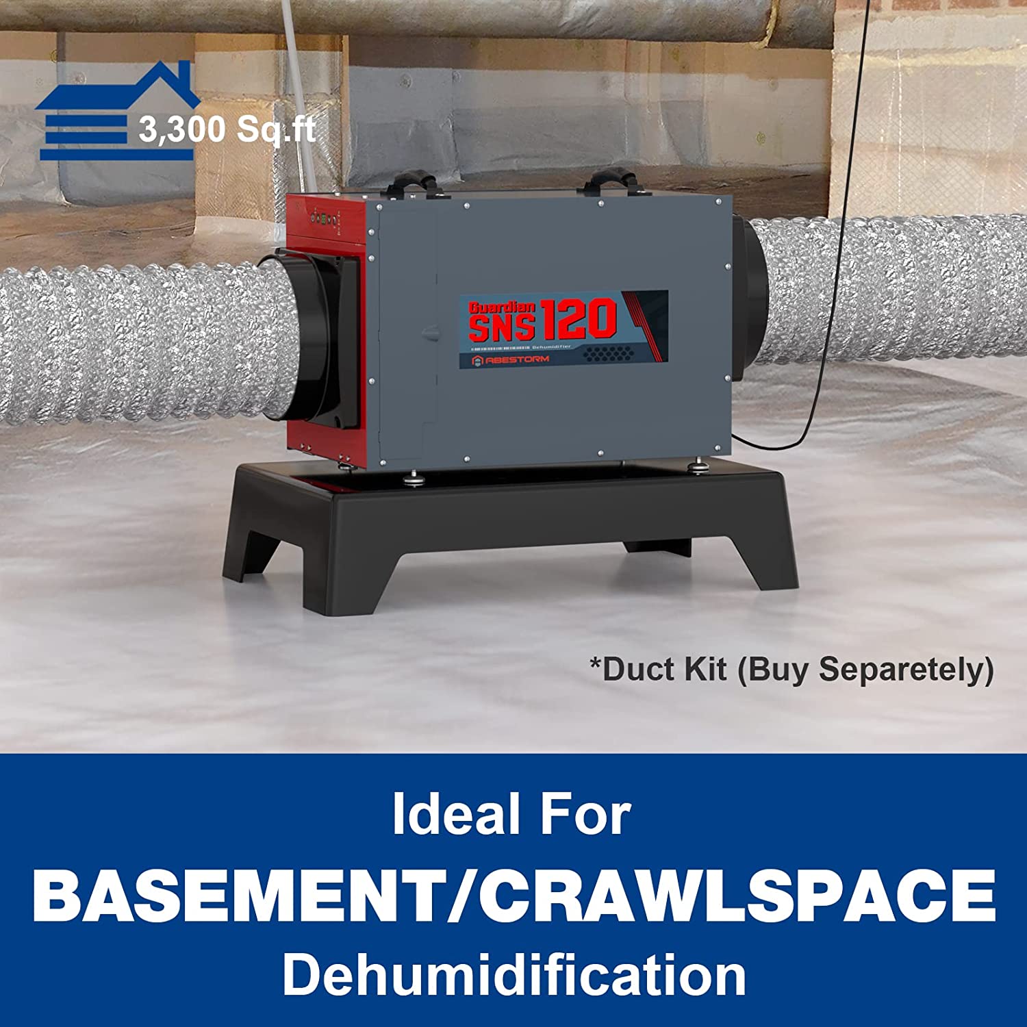 crawl space dehumidifier for 3300 square feet