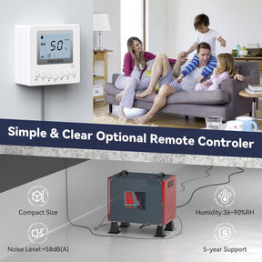 Abestorm 198 PPD Crawl Space Dehumidifier Size for 2,600 Sq. Ft | Guardian SN90