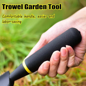 Digging Small Shovel, Heavy Duty Small Shovel Digging Tool, Carbon Steel Trowel with Rubberized Handle