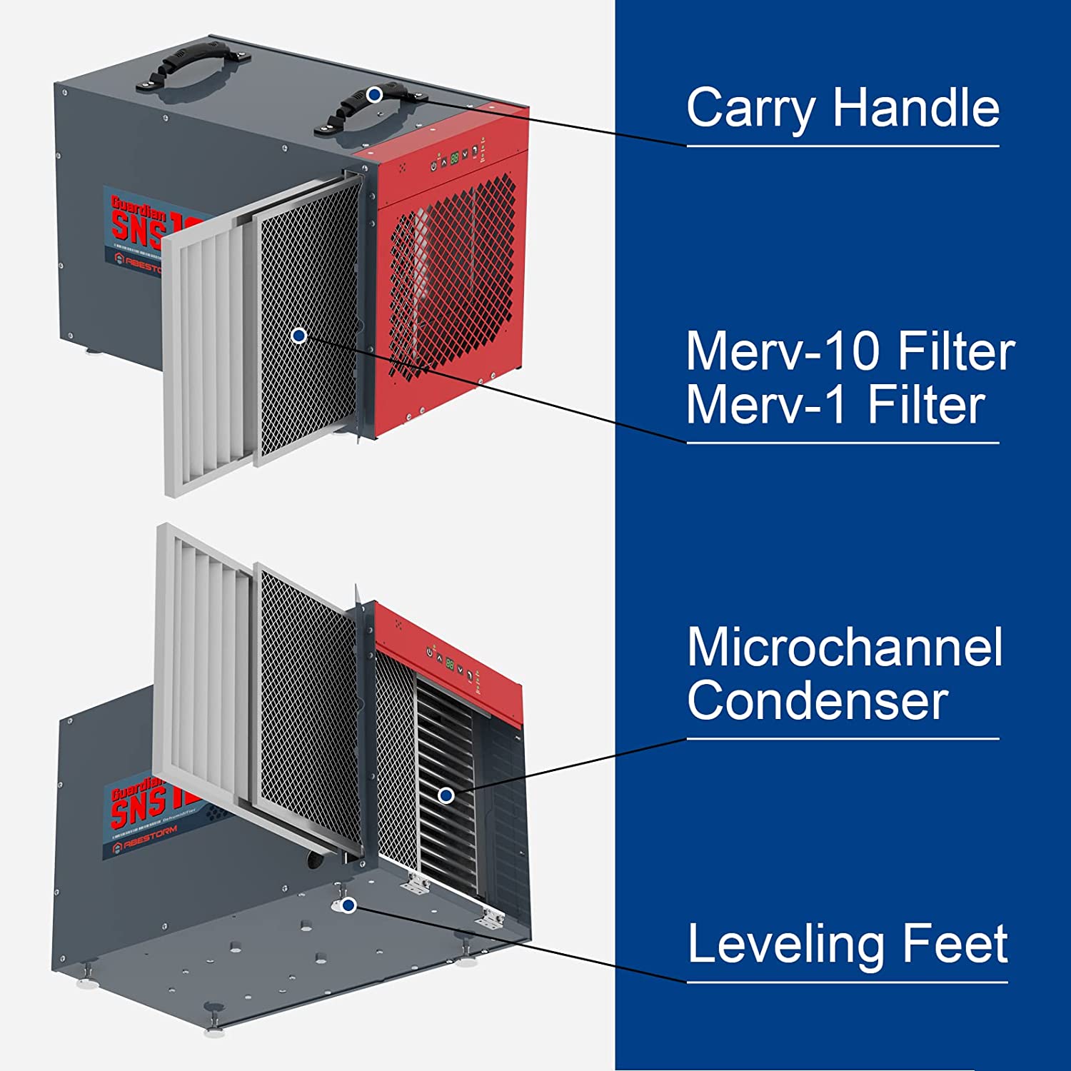 dehumidifier with air filter