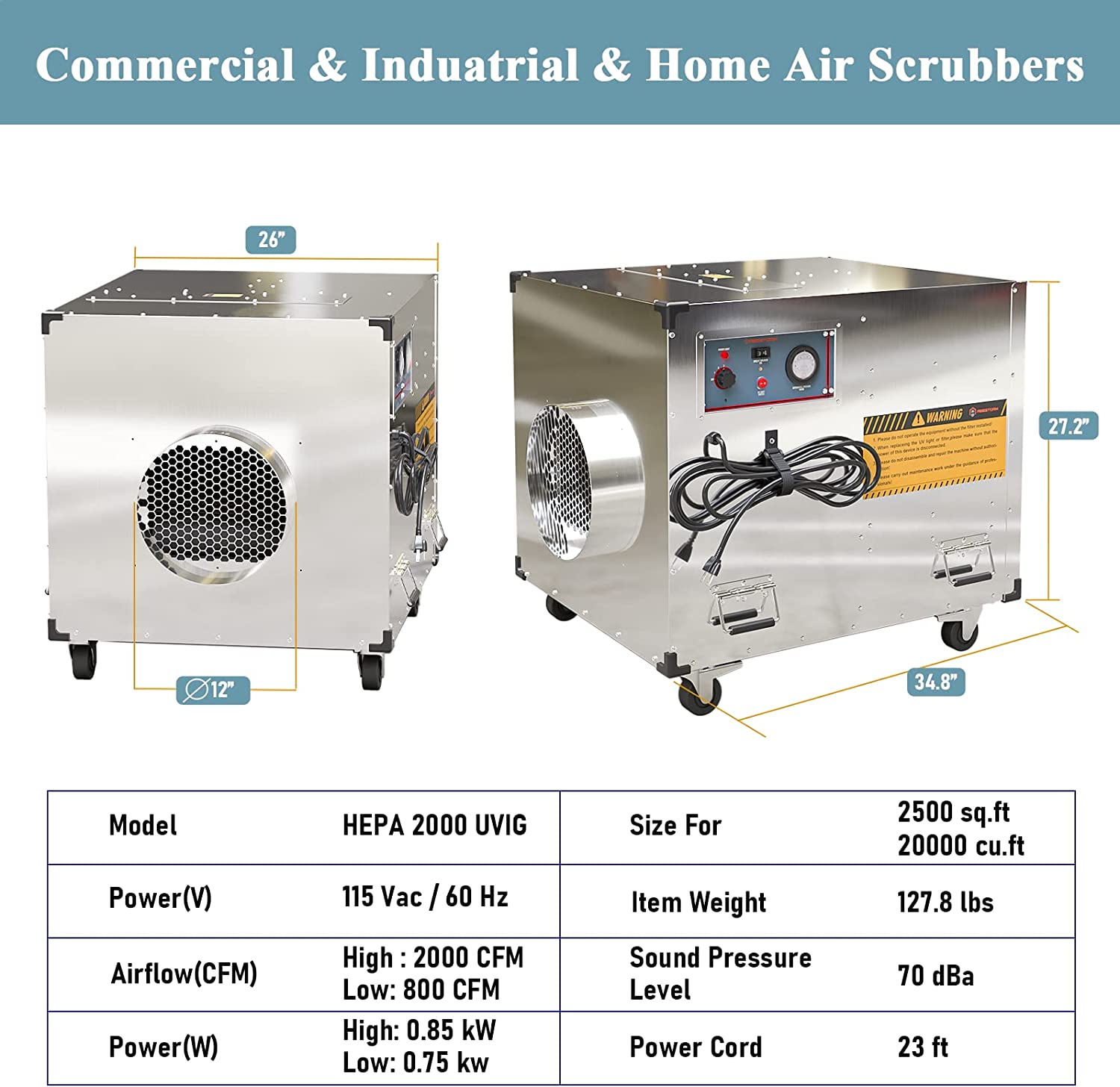 air scrubber hepa