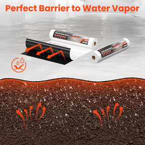 Abestorm 12 mil 10'x100' Crawl Space Vapor Barrier for Encapsulation and Moisture Control