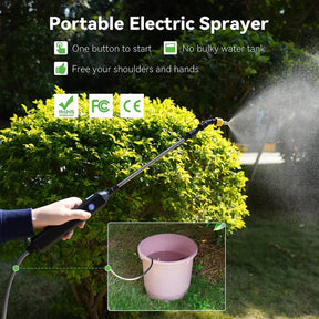 Electric Garden Sprayer, Portable Battery Powered Ground Watering Stick, Rechargeable Ground Sprayer