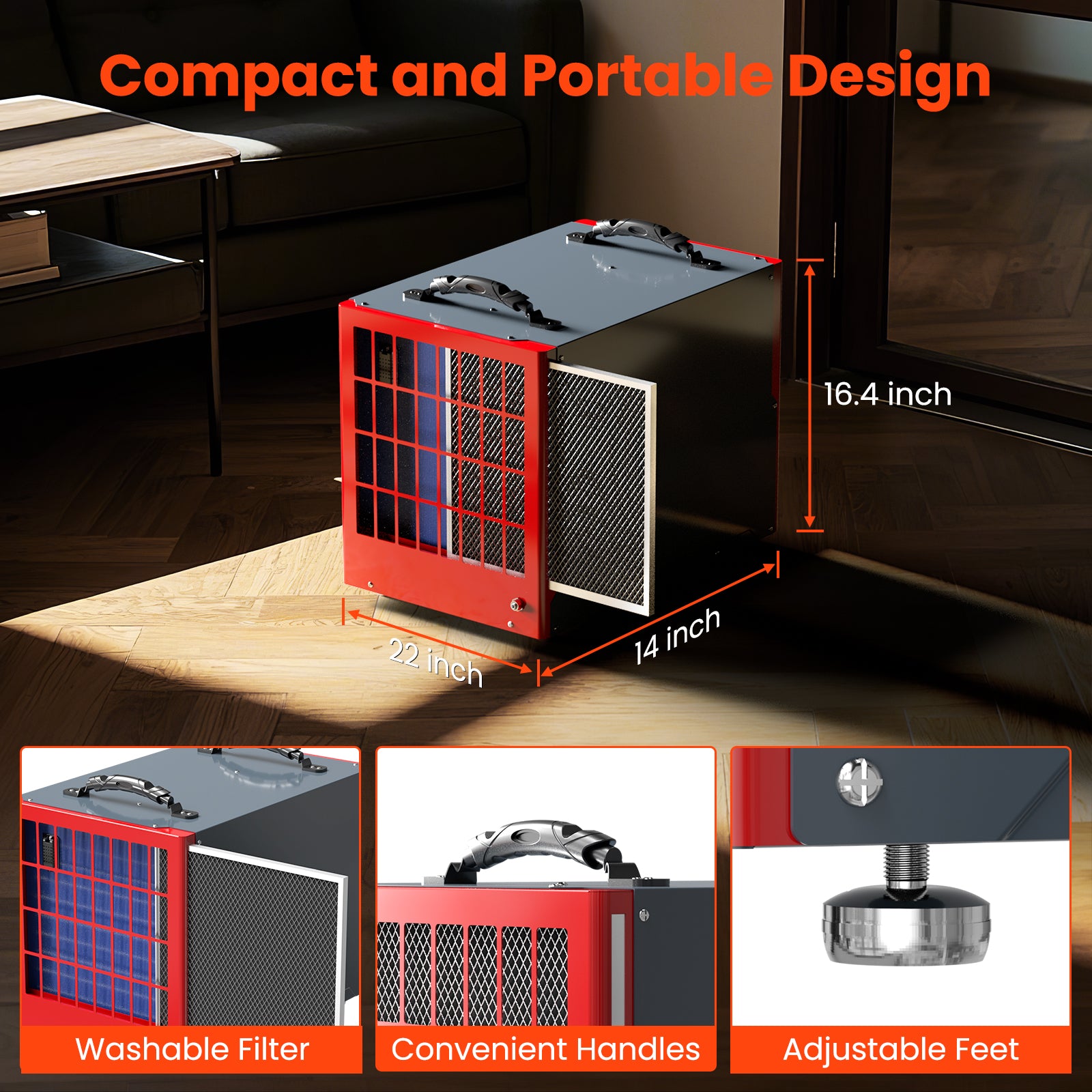 Abestorm 198 PPD Crawl Space Dehumidifier with Pump and Drain Hose | Guardian SNS90 | Energy Star Certified