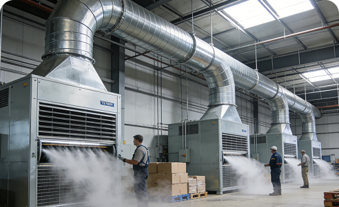 Commercial & Industrial Dehumidification for Large Spaces