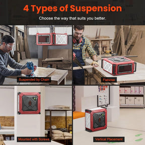 Abestorm 270 Degree Intake Air Filtration System For Woodworking | DecDust 1080