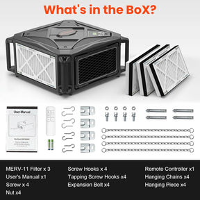 Abestorm 3-side Air Intake Air Filtration System for Woodworking | DecDust 780
