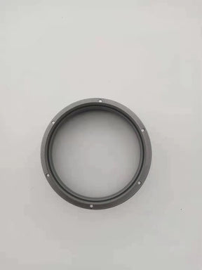 New Air System Flange Interface 75, Black Plastic Straight Dryer Vent Wall Plate Wall Trim Pipe Collar, for Heating Cooling Ventilation System