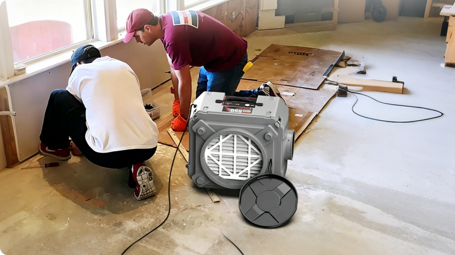 Abestorm 550 CFM HEPA Air Scrubber with 3-Stage Filtration System