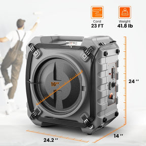 hepa air scrubber with filters