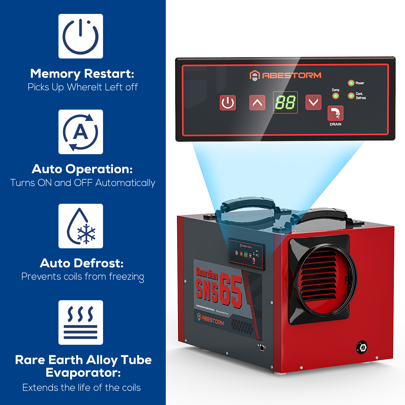 crawl space dehumidifier with drain hose
