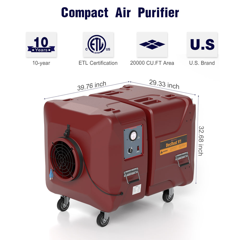 Abestorm 2000 CFM Commercial Air Scrubber | DecDust V1