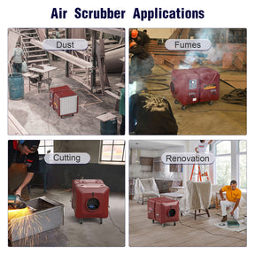 Abestorm 2000 CFM Commercial Air Scrubber |  DecDust V1