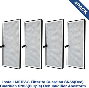 Abestorm 4 Pack MERV-8 Filter for Guardian SN55/SNS65