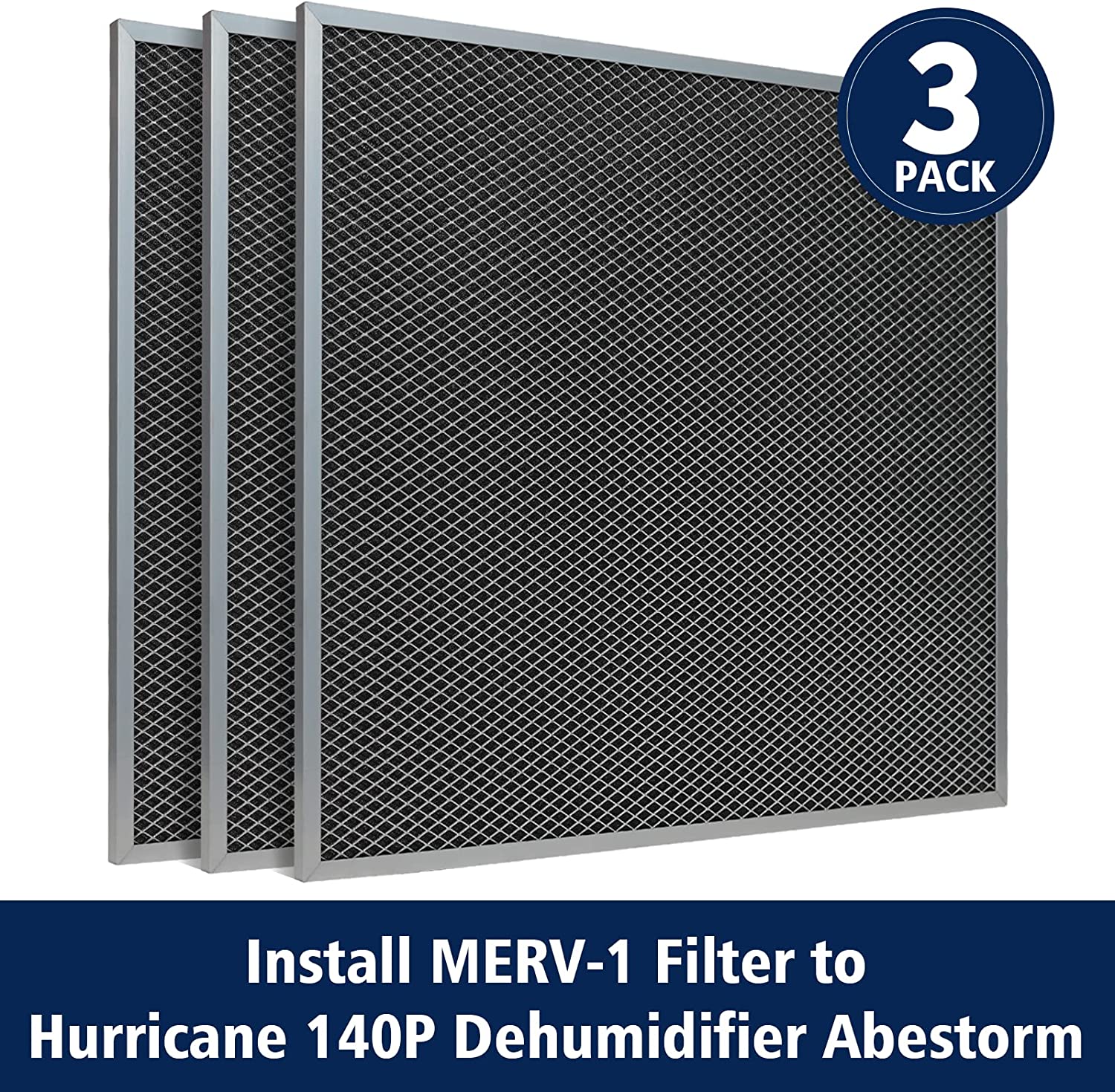 Abestorm 3 Pack MERV-1 Filter for Hurricane 140p